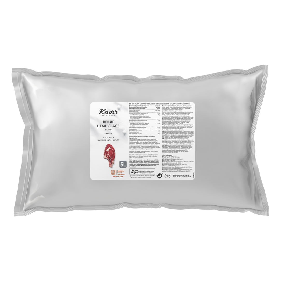 Knorr Professional Demi-Glace, 2 x 5 L - Knorr Professional Demi Glace er tilberedt med naturlige ingredienser!